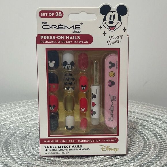 The Crème Shop Disney Mickey Mouse Press On Nails NWT - Picture 1 of 6